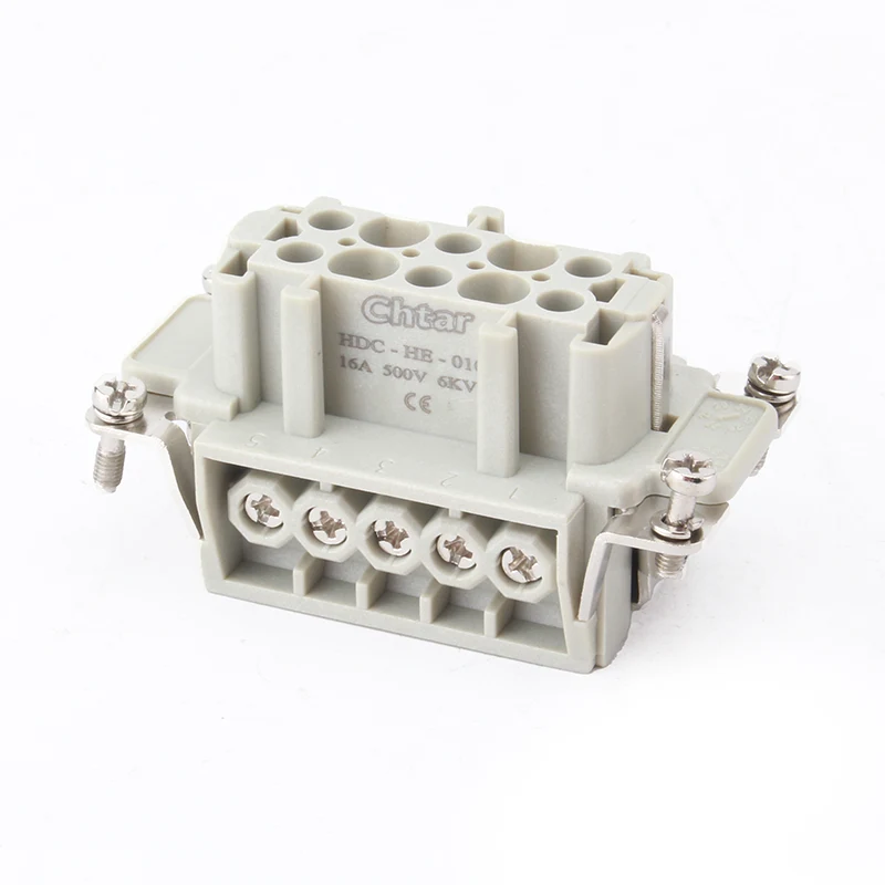 10-контактный вставной разъем M/F для тяжелых условий эксплуатации